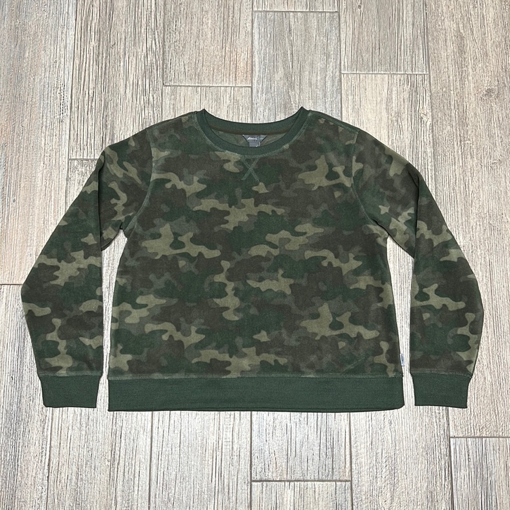 Eddie Bauer Women’s Pullover Sweater Camouflage Size M